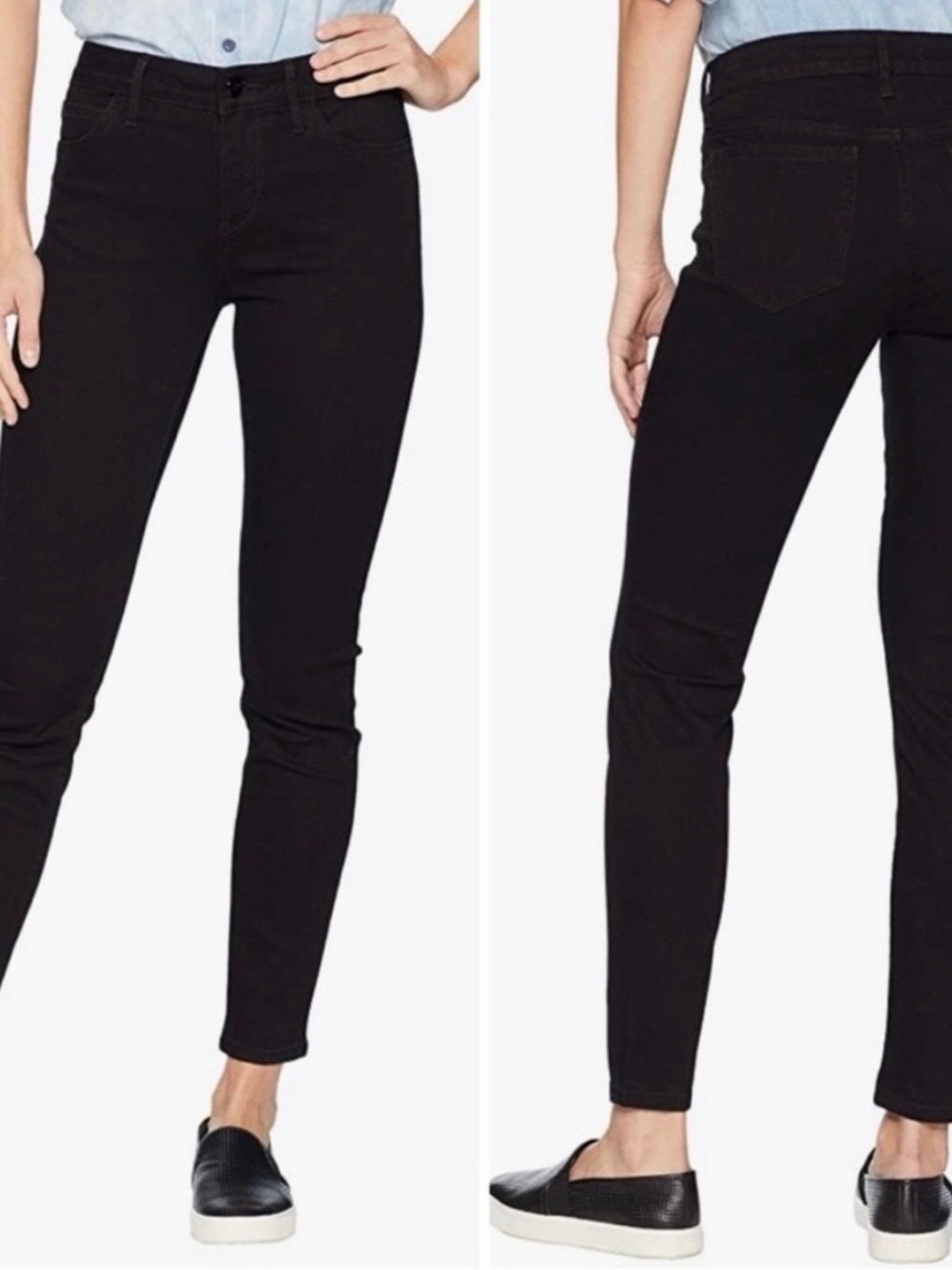 Sam Edelman The Kitten Mid-Rise Skinny Ankle Jeans in Black - Picture 16 of 16